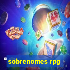 sobrenomes rpg